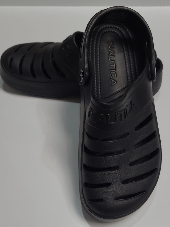Nautica Shoes - Nautica River Edge Unisex Black Ventilated Water Clogs - Size 10-Women 8-Men